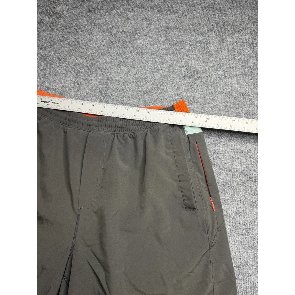Birddogs Shorts Adult Gray Solid Lined Stretch Zip Pockets Mens XXL Classic